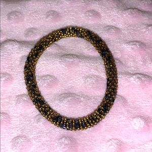 Roll on beaded bracelet